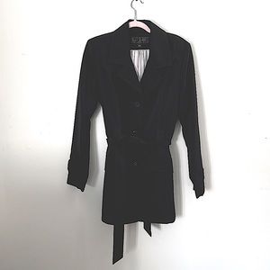 Fleet Street black raincoat EUC!